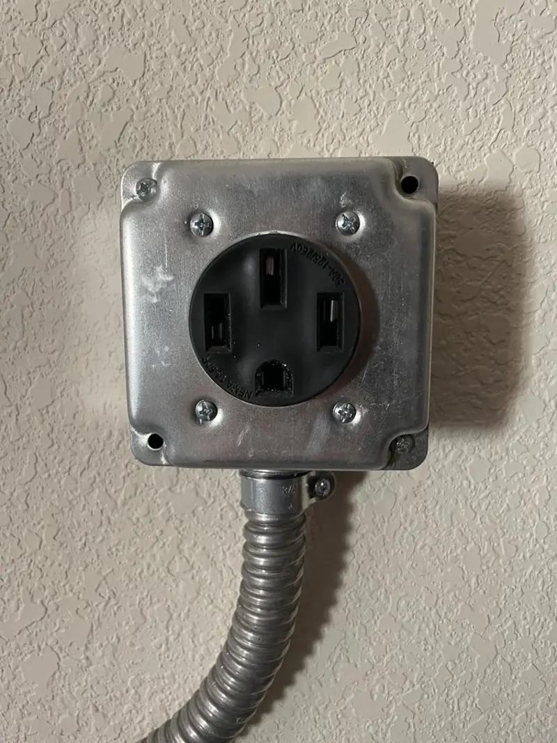 NEMA 14-50 outlet installed for Electrical Panel Upgrade in New Richmond
